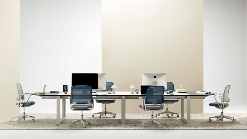 Mekos: A table range with blended forms for the blended work environment