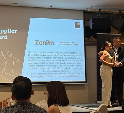 Zenith Singapore wins Best Supplier Award