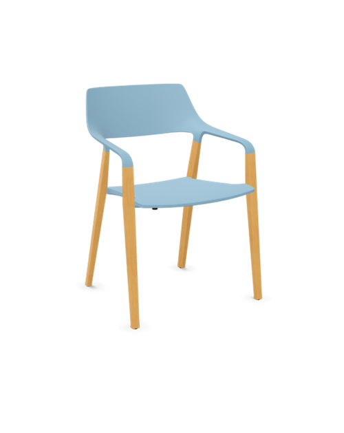 Halm 4leg chair with arms | Dawn