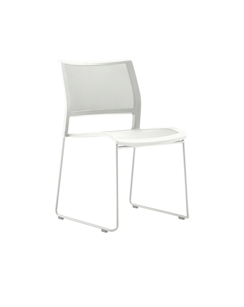 Tipo Chair | White Mesh / Chrome