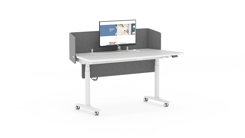 The world's first integrated battery powered cable-free desking solution