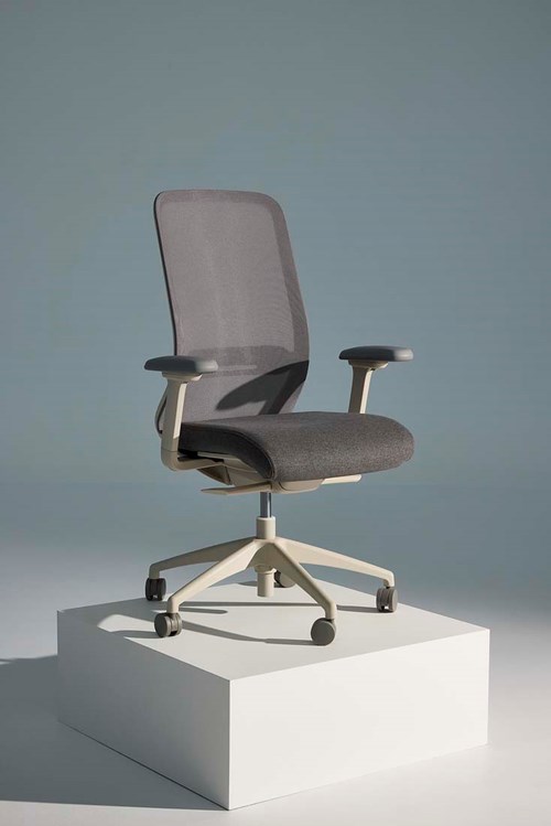 Khyn Task Chair on Light Grey Frame