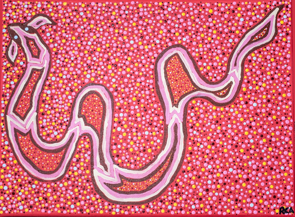 CROP Out The Black! Canberra Ngunnawal Rainbow Serpent