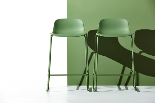 Jac Stool on Sled Base - Set of 2