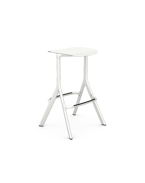 Axyl Stool | White/Polished