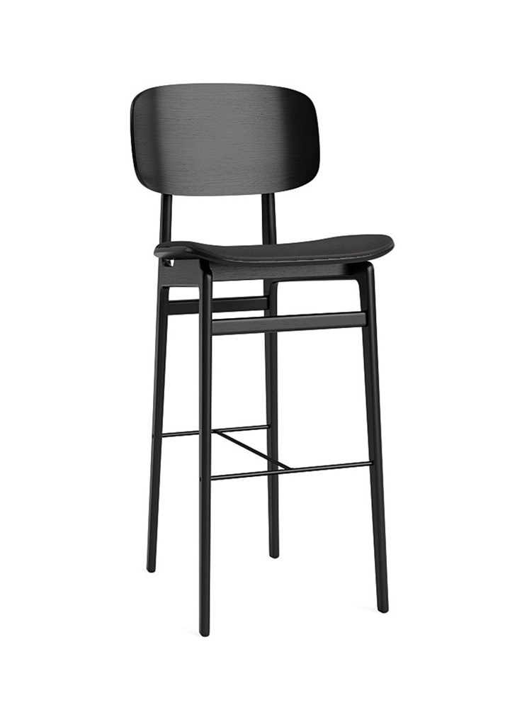 NORR11 NY11 Bar Chair High Dunes Anthrazite 21003 Oak Black (1)