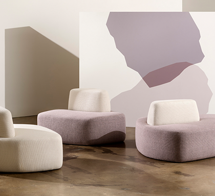 The organic elegance of Terrazzo Ottomans