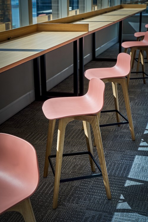 Jac Stool Upholstered on Classic Base