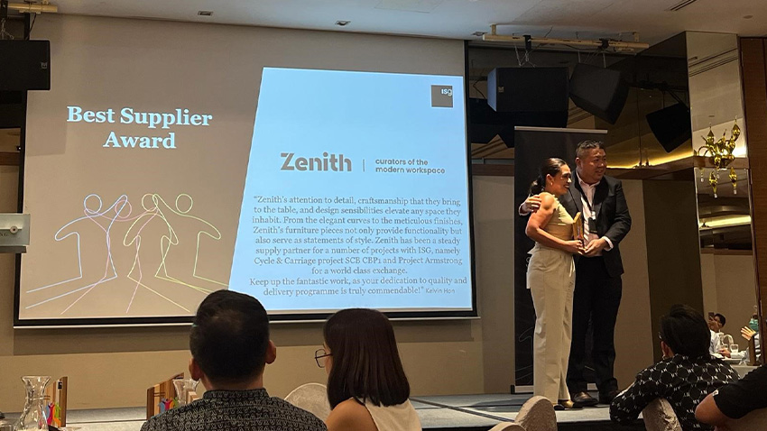 Zenith Singapore wins Best Supplier Award
