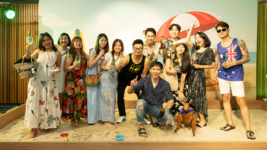 An Aussie Beach Party at Zenith Singapore