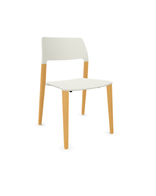Halm 4leg chair no arms | Stone