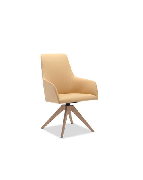 Alya Timber Swivel Chair
