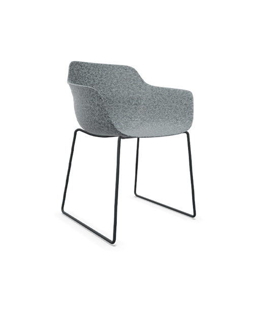 Crona Felt Armchair | Dark Grey/Lava