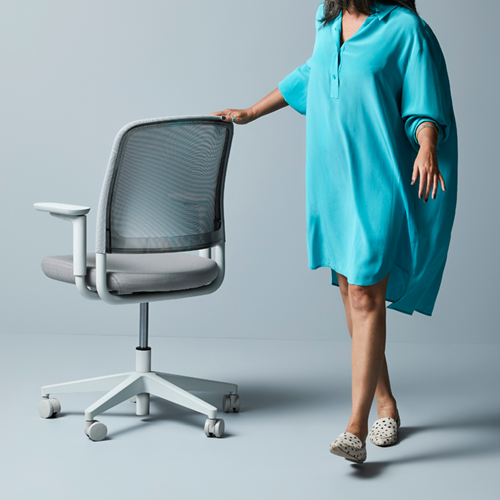 Denn Task Chair with 4D Arms on Light Frame