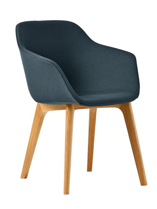 Jac Tub Chair Upholstered on Classic Base